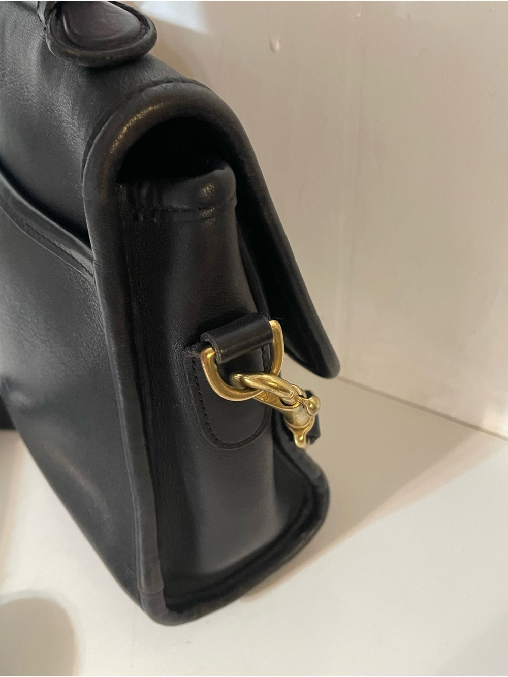 Vintage Coach Court Bag in Black - Picture 5 of 11